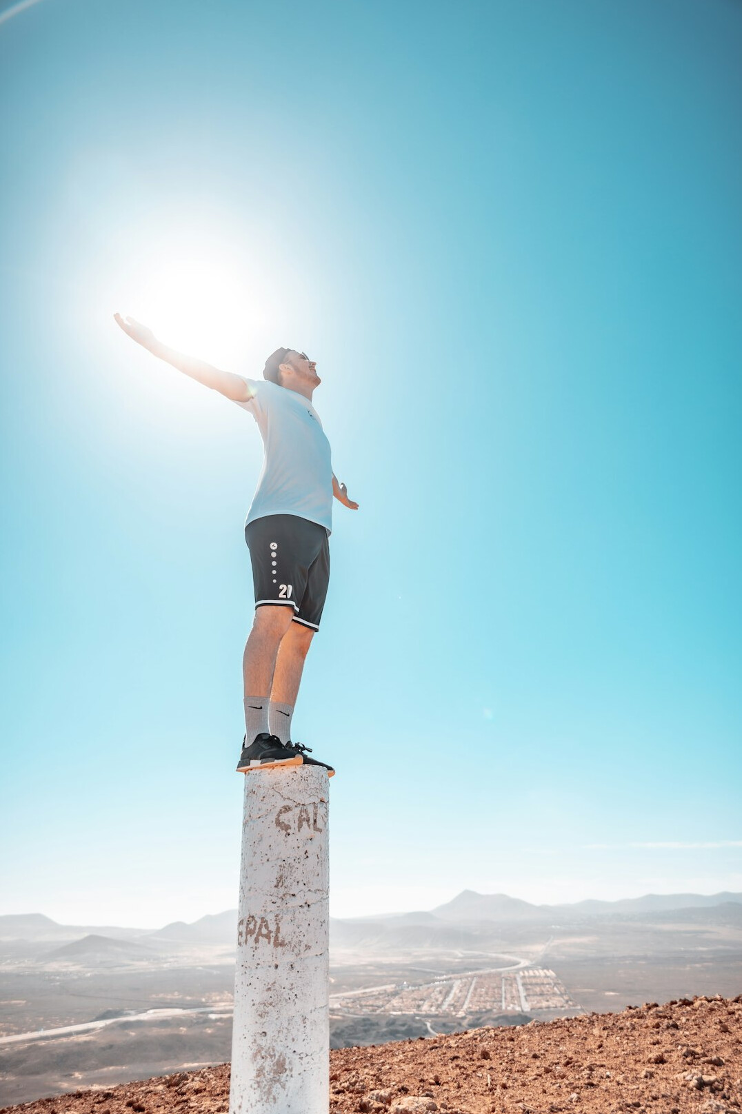 person achieving goals confidently