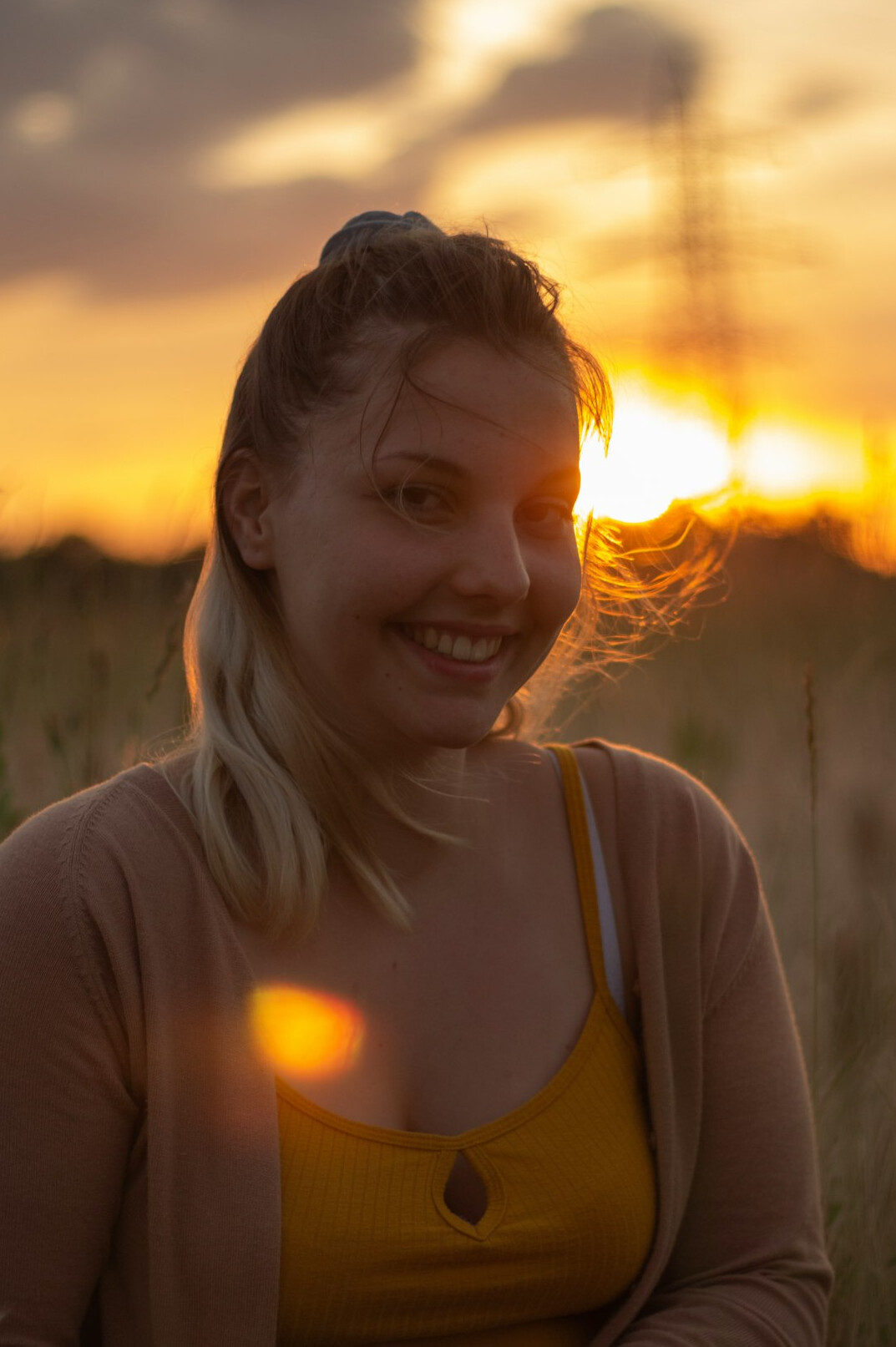 Portrait of a young woman smiling